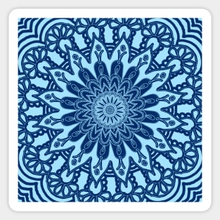 Indigo Blue Mandala Sticker